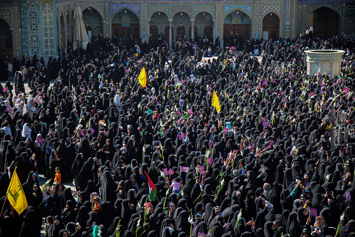 استقبال از کاروان نمادین ورود حضرت معصومه(س) به قم استقبال از کاروان نمادین ورود حضرت معصومه(س) به قم