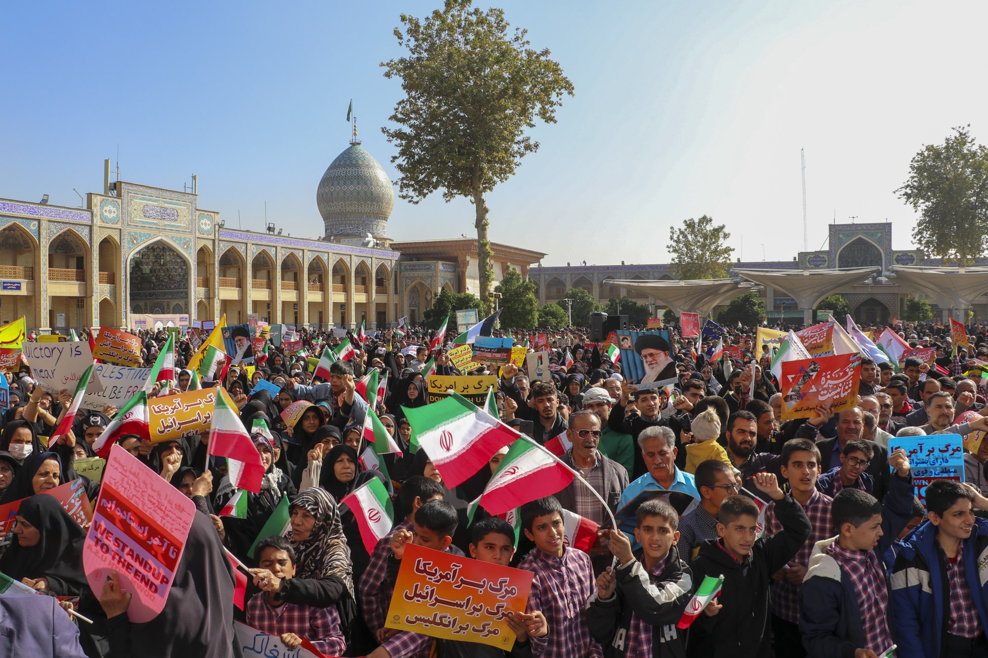 تجمع محکومیت جنایات رژیم غاصب صهیونیستی در شیراز