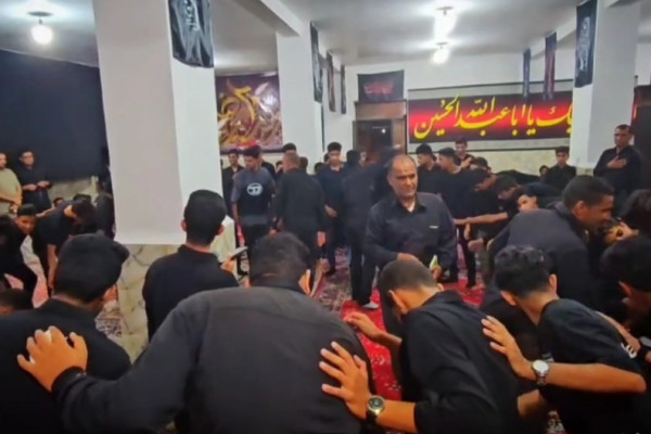 مراسم شب چهارم محرم در گوهران بشاگرد برگزار شد