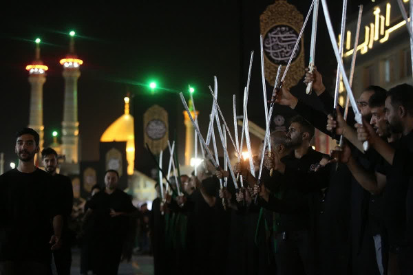 آیین «مشق شمشیر» نجفی‌های مقیم قم