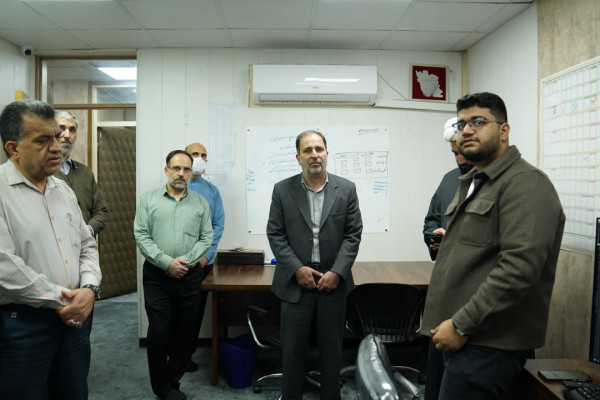 بازدید معاون اداری مالی و همکاران بخش اداری از مرکز رسانه تبلیغات اسلامی خوزستان