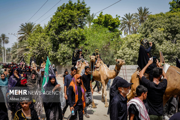 مراسم جاماندگان اربعین در میناب